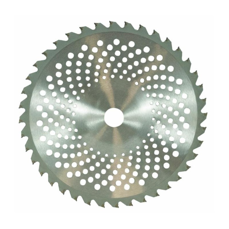 Disco di ricambio per decespugliatore con 40 denti e placchette in tungsteno con profilo bombato ampiezza taglio 255mm