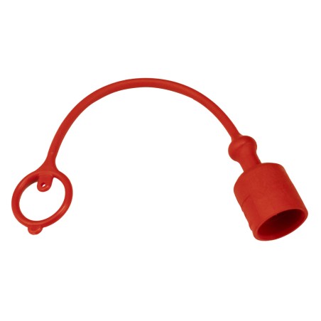 Tappo parapolvere Faster di colore rosso per innesti rapidi maschio da M1/2"