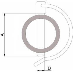 Spina per tubazioni Ã¸4,5x32mm