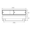 Fanale posteriore 3 luci dx-sx fissaggio con viti M5