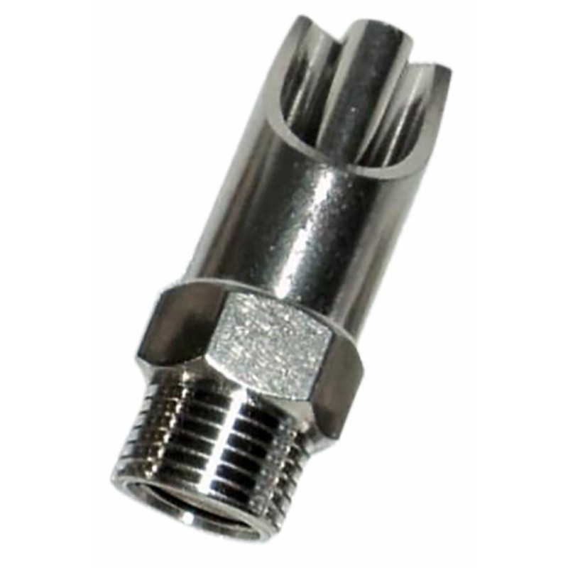 Abbeveratoio suini acciaio e ottone Ã˜ 21mm filetto M1/2"