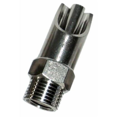 Abbeveratoio suini acciaio e ottone Ã˜ 21mm filetto M1/2"
