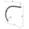 Molla chisel bilama 55x25mm - 55x25mm