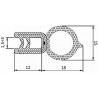 Guarnizione per lamiera o ABS con aggancio da 1mm a 3mm (5 mt)