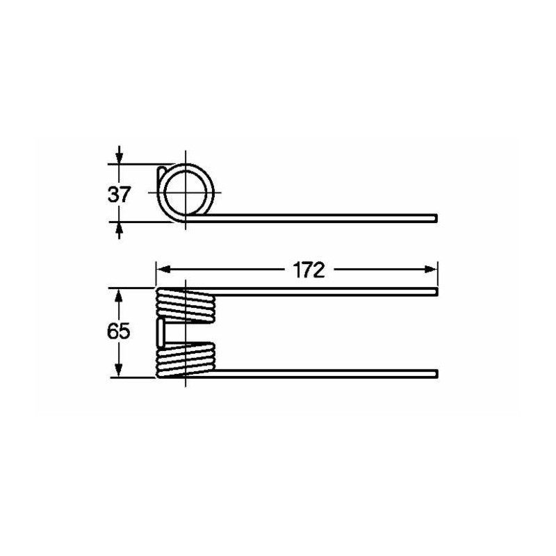 Dente adattabile Vicon 1661,8868 filo 5 lunghezza 172
