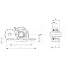 Supporto dritto UCP 205