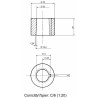 Volante C/6 diametro 360 mm con cono Danfoss