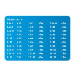 Assortimento 120 spine elastiche