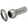 Sfera e anello zincati Ama con tronchetto portagomma Ã¸ 80mm per impianti di irrigazione