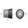 Controcuffia ovale media lunghezza 280mm