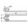 Dente ranghinatore adattabile Bicieffe filo 8
