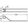 Dente giroandanatore adattabile Krone filo 9,5