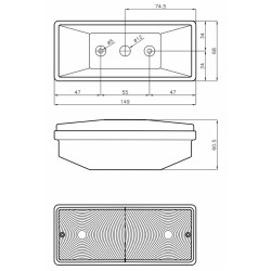 Fanale anteriore dx-sx con luci di posizione e direzione