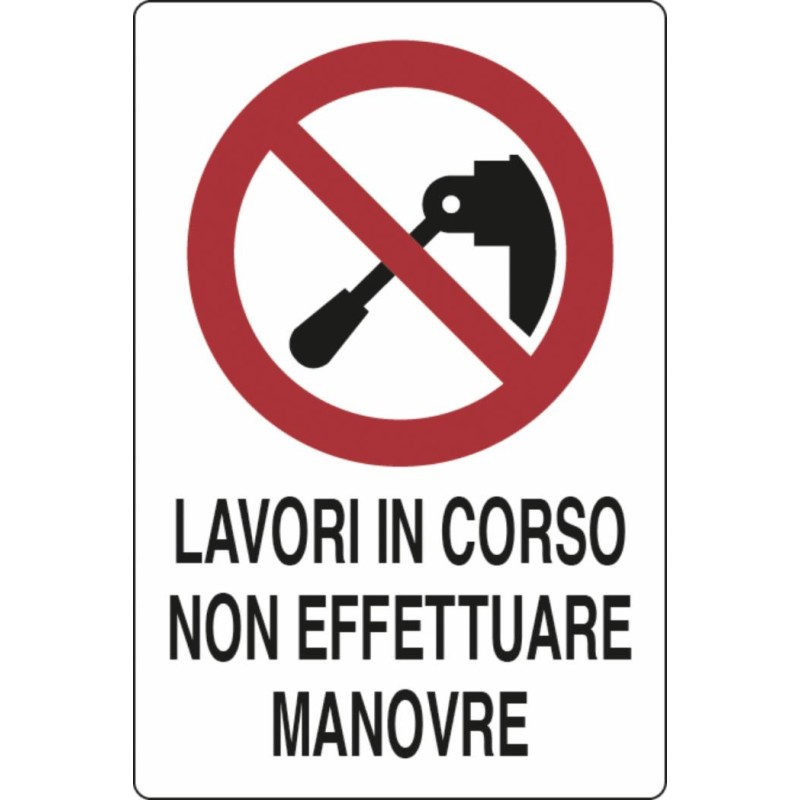 Cartello segnaletica "lavori in corso" 30x20