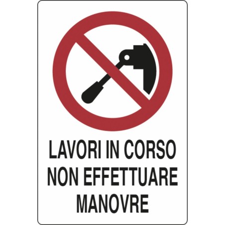 Cartello segnaletica "lavori in corso" 30x20