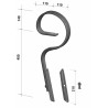 Molla flex Jackpot con vomere 45x12mm adattabile Kongskilde