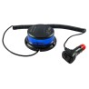 Lampeggiante a led blu 12-24V base magnetica
