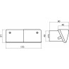 Fanale direzione e posizione sx 165x60mm