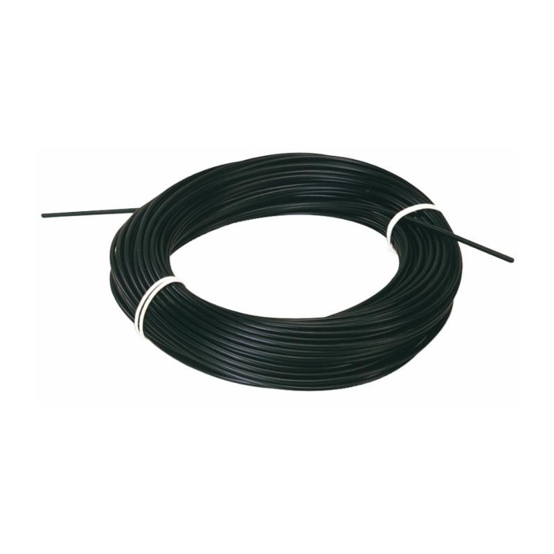Guaina plastificata nera Ã¸ 8mm