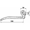 Leva tendicatena con foro Ã˜ 12mm e lunghezza totale 90mm