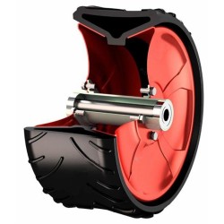 Ruota completa di cerchio 370x165mm adattabile a a Maschio