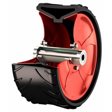 Ruota completa di cerchio 370x165mm adattabile a a Maschio