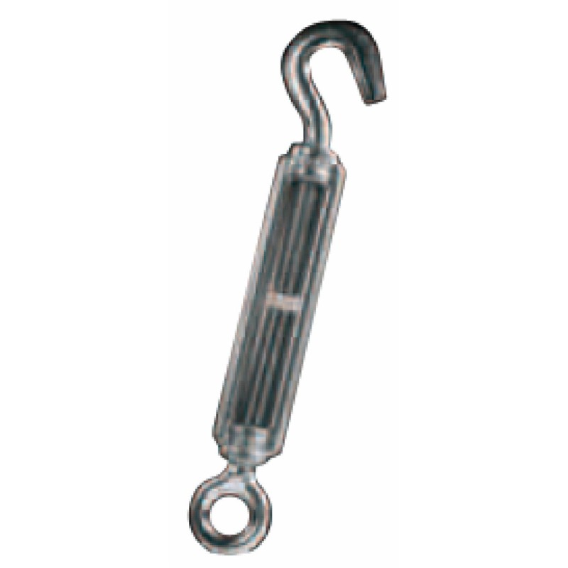 Tenditore ad occhio e gancio in acciaio con Ã˜ filetto 5/16" e l minima = 162mm