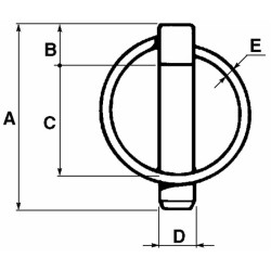 Spina scatto tonda Ã¸8x54mm