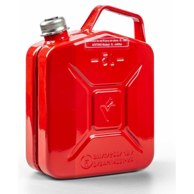 Tanica in metallo da 5 lt rossa