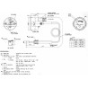 Indicatore temperatura acqua capillare 40-120Â° cavo 2070mm adattabile Massey Ferguson