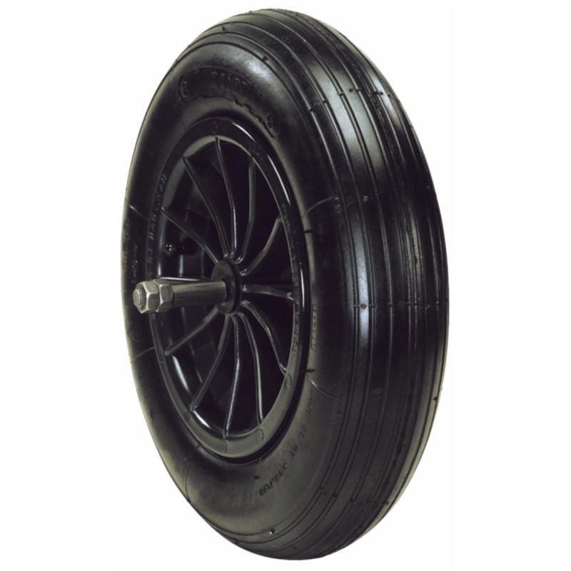 Ruota pneumatica 3,50/8" con cerchio in nylon
