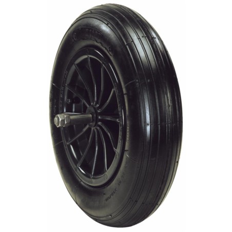 Ruota pneumatica 3,50/8" con cerchio in nylon