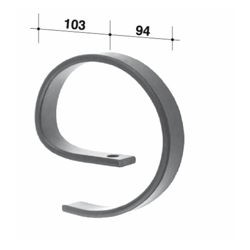 Rinforzo molla dritta 32x10/12mm adattabile Kongskilde ed Eva
