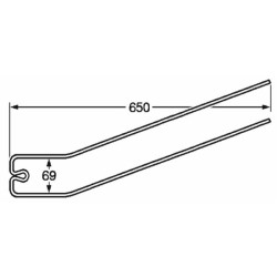 Dente rastrello adattabile GalfrÃ¨ filo 6