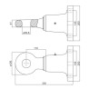 Occhione flangiato non omologato 38t
