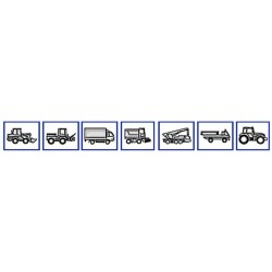 Lampeggiante a LED 12-24V base magnetica con 16 led da 3W