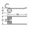 Dente pick-up raccoglitrice filo 6 adattabile Morra 545010