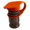 Tappo parapolvere Faster di colore rosso per innesti rapidi faccia piana femmina da M3/4"