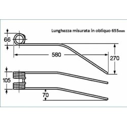 Dente giroandanatore adattabile Cimac e Gherardi