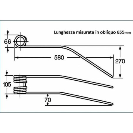 Dente giroandanatore adattabile Cimac e Gherardi