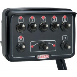 Scatola di comando per gruppi diserbo a 7 vie