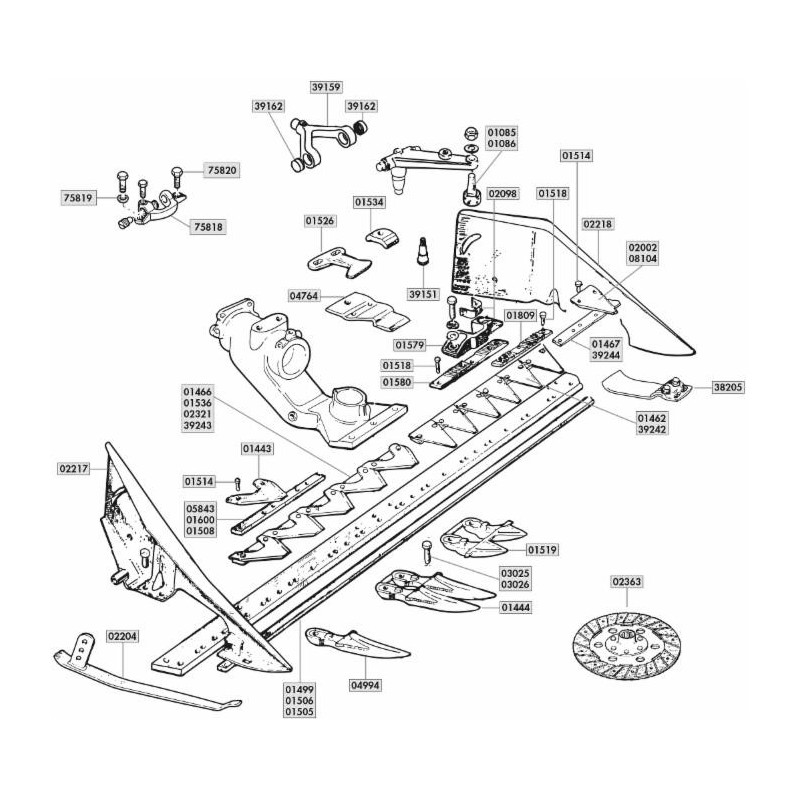 Forcella per falciatrici adattabile BCS 52548510