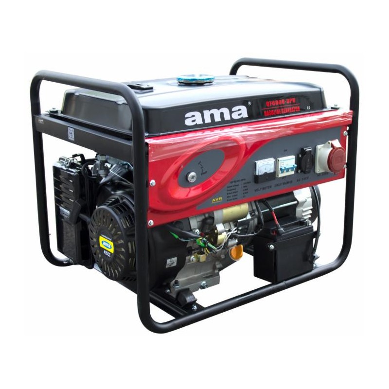 Generatore a benzina Ama trifase con AVR da 420cc 6,5kW