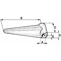 Cerniera bombata piatta micro Ã˜ 9mm