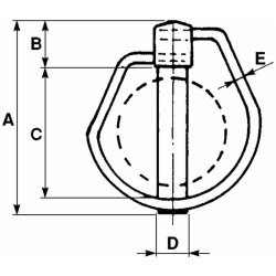 Spina scatto forgiata Ã¸15x82mm