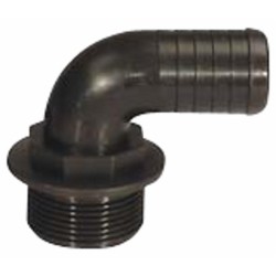 Raccordo portagomma curvo Ã˜ 35 filetto maschio