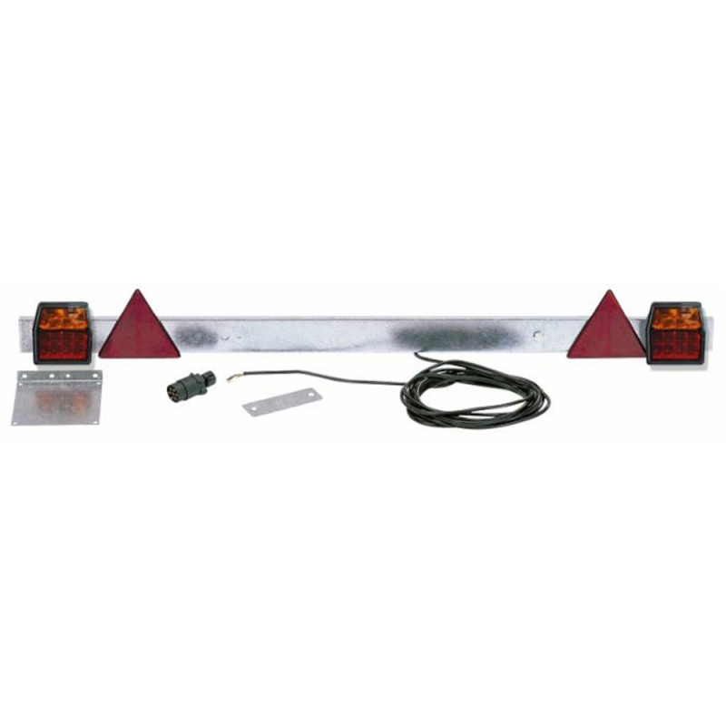 Barra con fanali posteriori LED 12V e lunghezza regolabile 1,18-1,72 metri