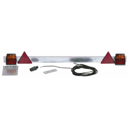 Barra con fanali posteriori LED 12V e lunghezza regolabile 1,18-1,72 metri