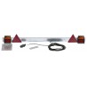 Barra con fanali posteriori LED 12V e lunghezza regolabile 1,18-1,72 metri