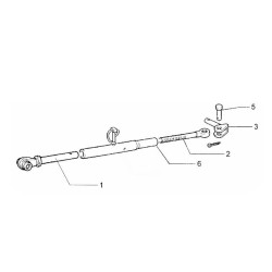 Stabilizzatore laterale lunghezza 400mm inclinato a 90Â° adattabile a Fiat 5123273